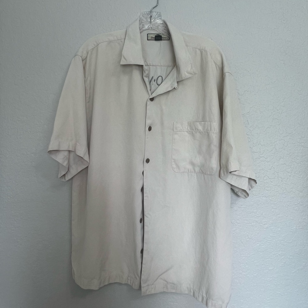 Tommy Bahama Cream Casual Button Down Shirt
